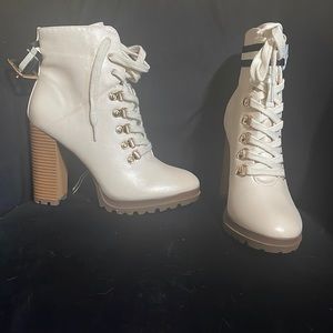Cream Boots